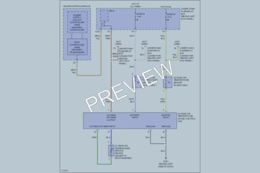 2005 Honda Accord Instrument Cluster wiring diagram preview