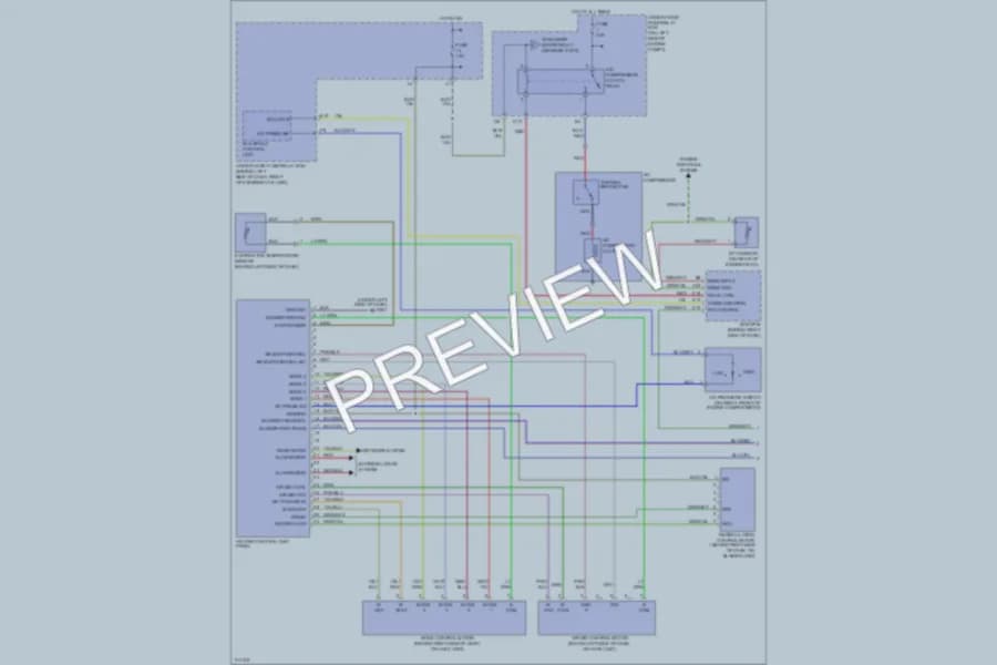 2005 Honda CRV Air Conditioning wiring diagram preview