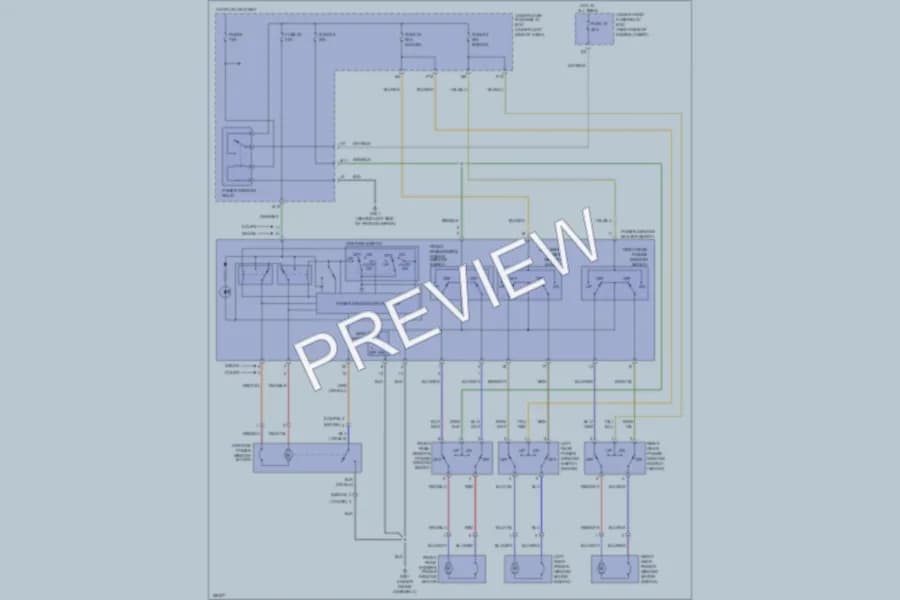 2005 Honda Civic Power Windows wiring diagram preview