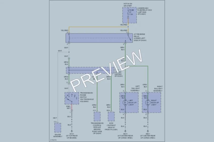 2005 Honda Insight Exterior Lights wiring diagram preview