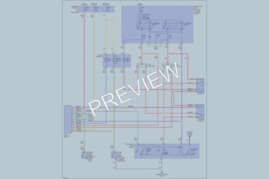 2005 Honda Insight Headlights wiring diagram preview