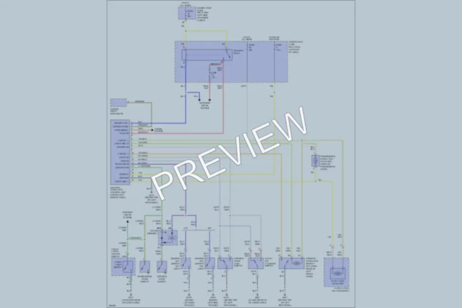 2005 Honda Insight Power Door Locks wiring diagram preview