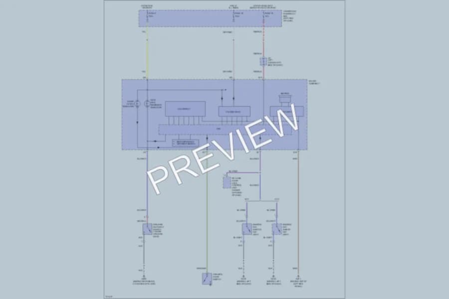 2005 Honda Insight Warning Systems wiring diagram preview