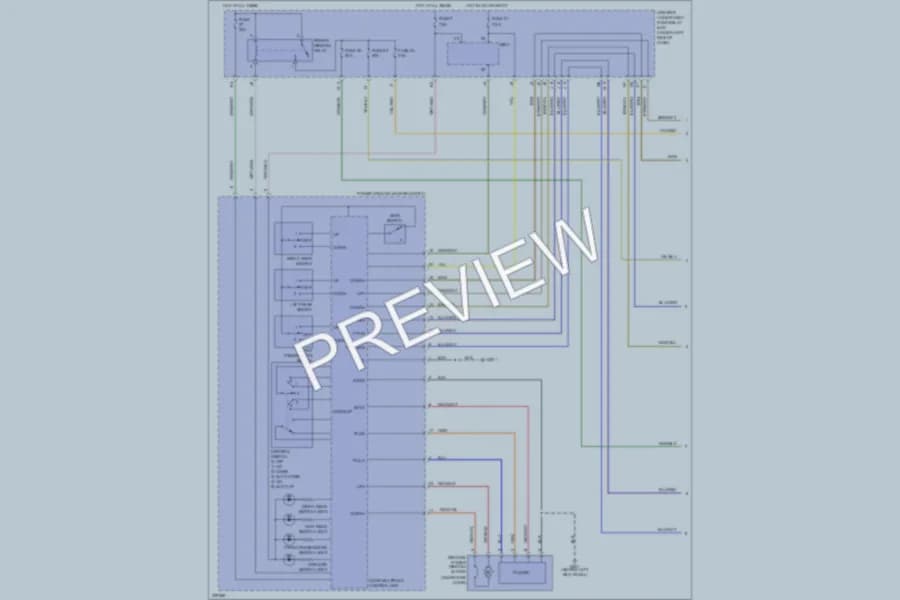 2005 Honda Odyssey Power Windows wiring diagram preview