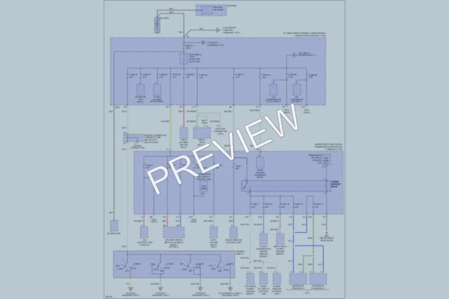 2005 Honda Pilot Power Distribution wiring diagram preview
