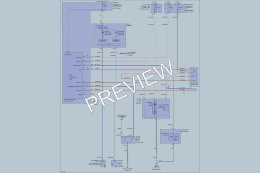 2005 Honda Pilot Warning Systems wiring diagram preview