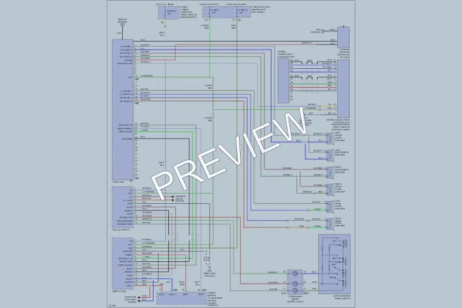 2005 Infiniti FX35 Radio wiring diagram preview