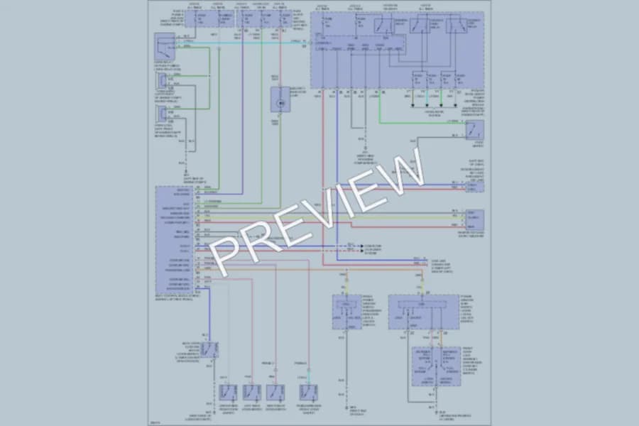2005 Infiniti FX45 Anti Theft wiring diagram preview