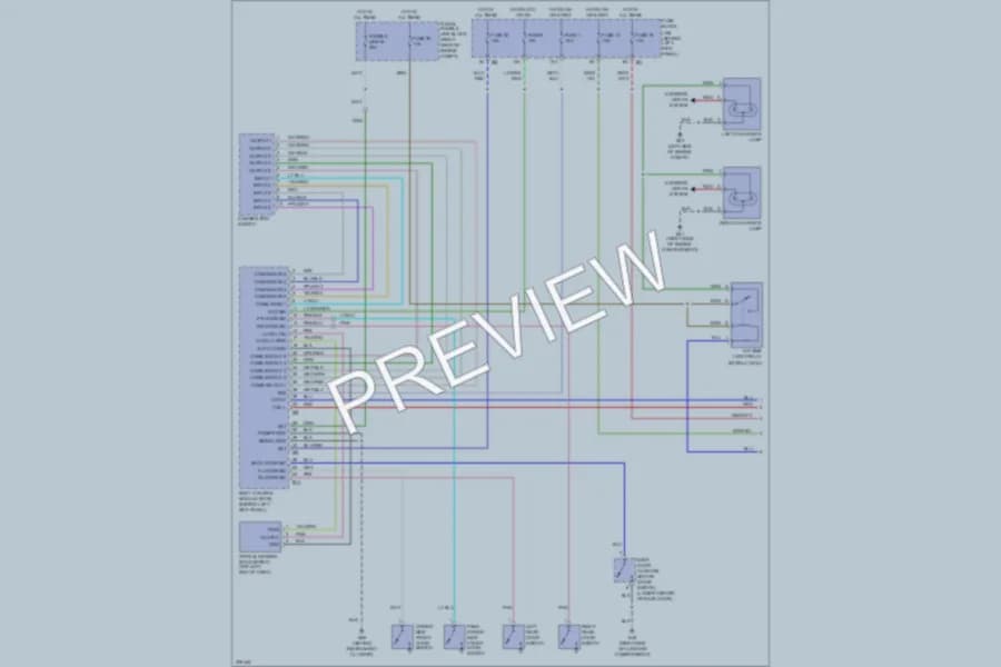 2005 Infiniti FX45 Headlights wiring diagram preview