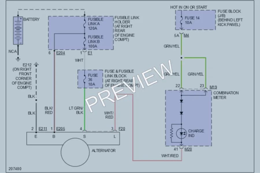 2005 Infiniti G35 Starting Charging wiring diagram preview