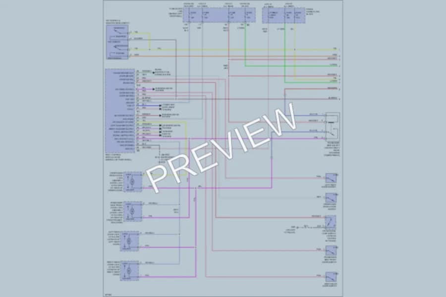 2005 Infiniti G35x Power Door Locks wiring diagram preview