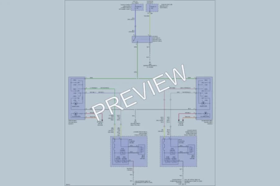 2005 Infiniti G35x Power Seats wiring diagram preview