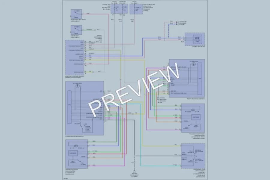 2005 Infiniti G35x Power Windows wiring diagram preview