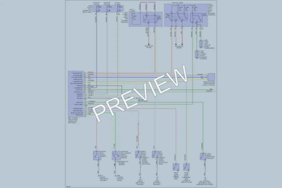 2005 Infiniti Q45 Anti Theft wiring diagram preview