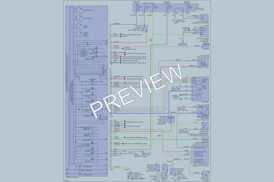2005 Infiniti Q45 Instrument Cluster wiring diagram preview