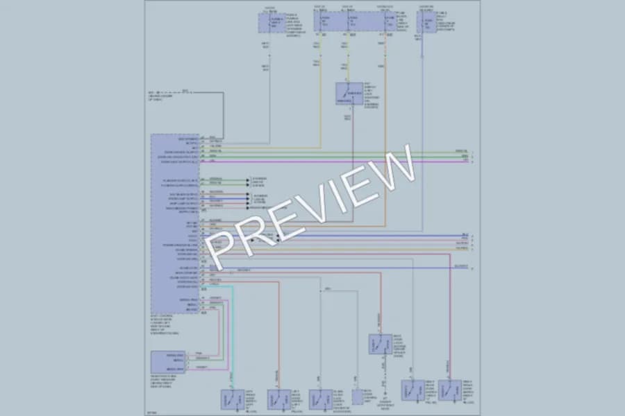 2005 Infiniti QX56 Power Door Locks wiring diagram preview