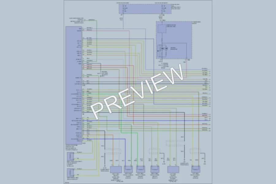 2005 Infiniti QX56 Supplemental Restraints wiring diagram preview