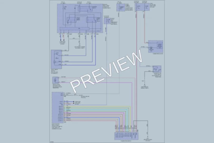 2005 Infiniti QX56 Wiper Washer wiring diagram preview