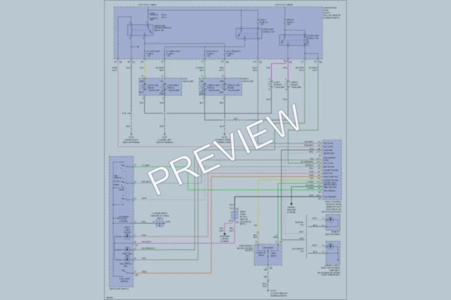 2005 Isuzu Ascender Headlights wiring diagram preview