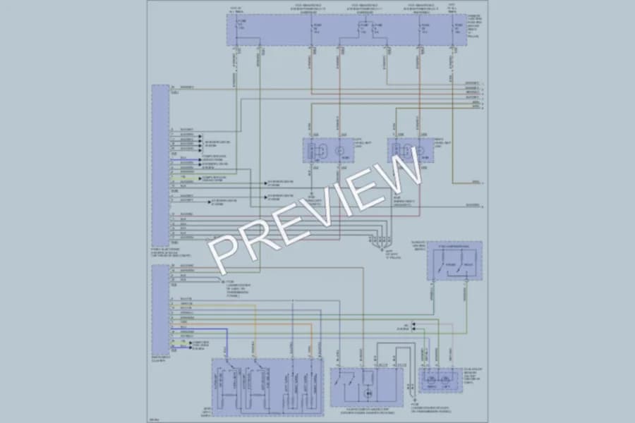 2005 Jaguar SType Headlights wiring diagram preview