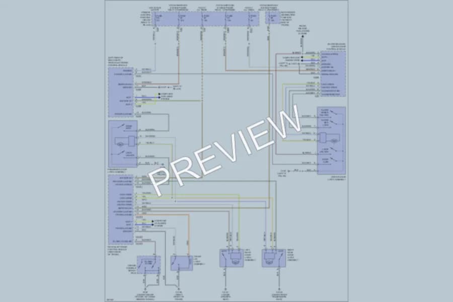 2005 Jaguar SType Power Door Locks wiring diagram preview