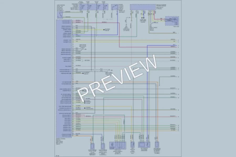 2005 Jaguar VandenPlas Engine Performance wiring diagram preview