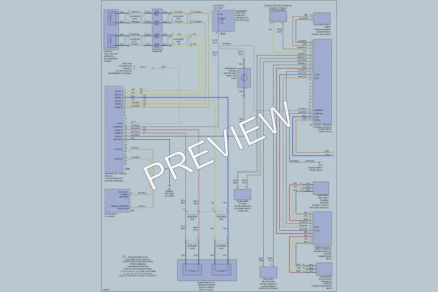 2005 Jaguar VandenPlas Supplemental Restraints wiring diagram preview