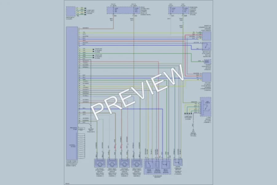 2005 Jaguar XJ8L Anti Lock Brakes wiring diagram preview