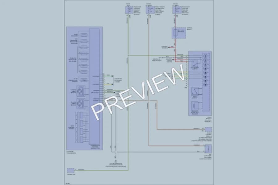 2005 Jaguar XJ8L Transmission wiring diagram preview