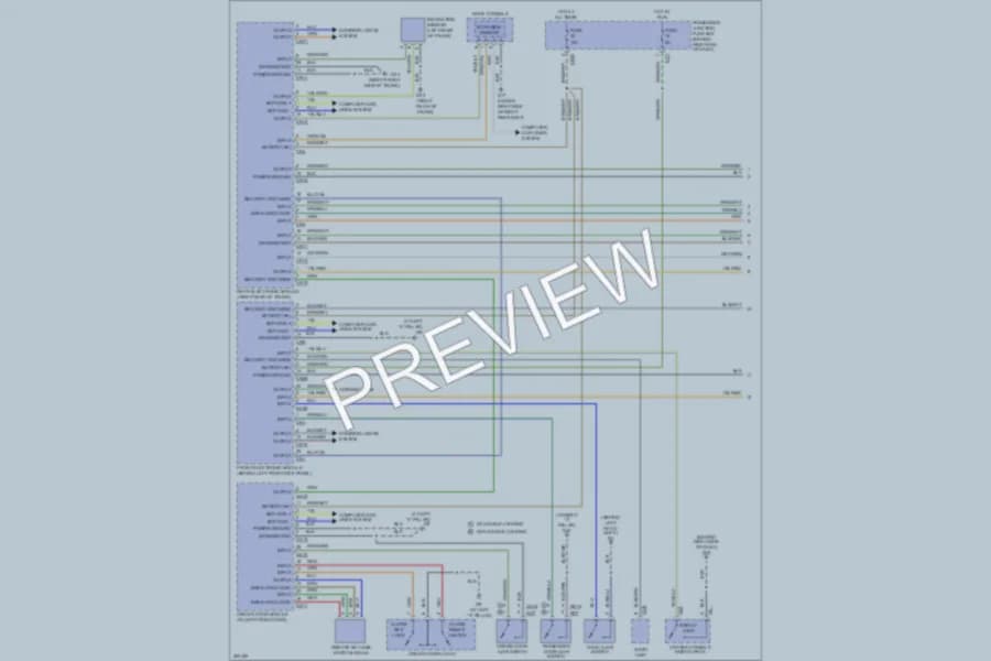 2005 Jaguar XJR Anti Theft wiring diagram preview