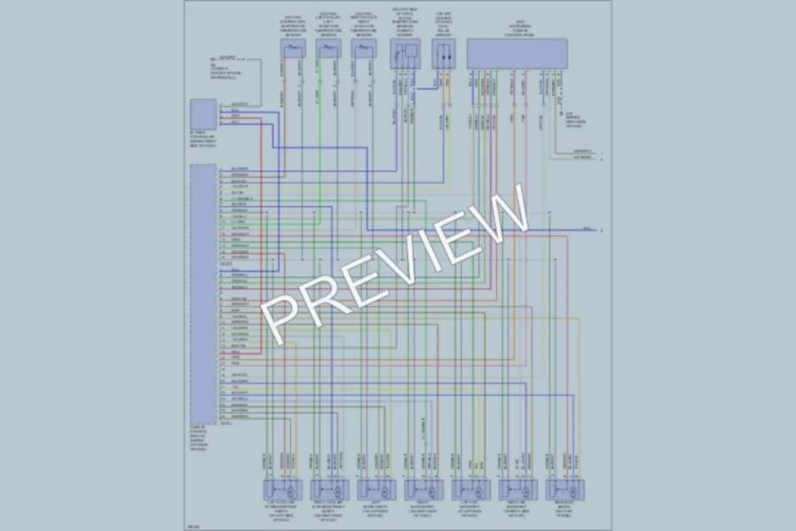 2005 Jaguar XJSuper Air Conditioning wiring diagram preview