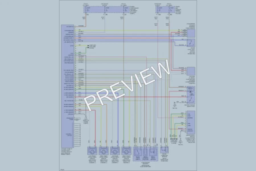 2005 Jaguar XK8 Anti Lock Brakes wiring diagram preview