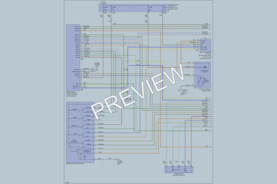 2005 Jaguar XKR Power Seats wiring diagram preview