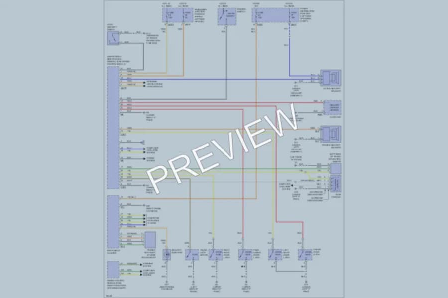 2005 Jaguar XType Anti Theft wiring diagram preview