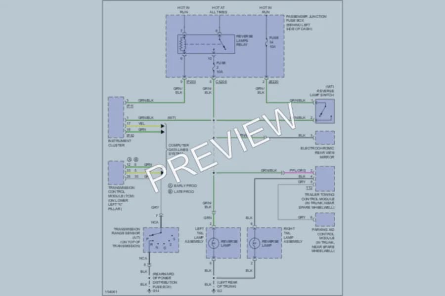 2005 Jaguar XType Exterior Lights wiring diagram preview