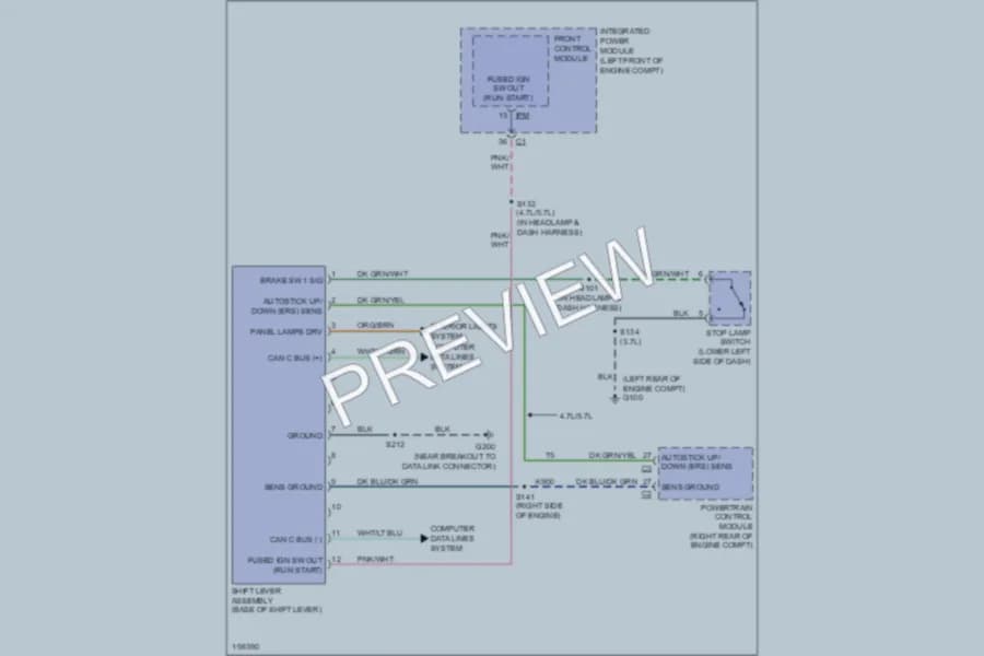 2005 Jeep GrandCherokee Shift Interlock wiring diagram preview