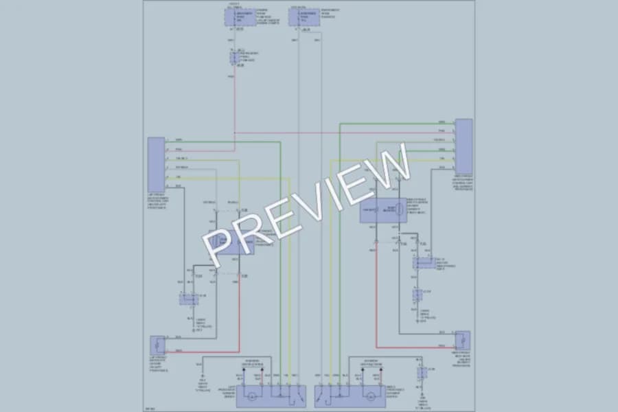 2005 Kia Amanti Power Seats wiring diagram preview