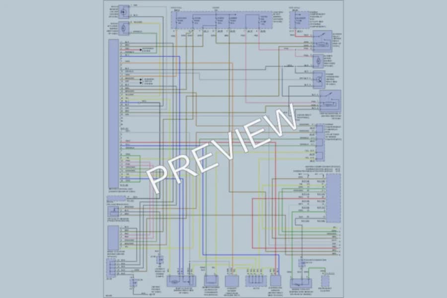 2005 Kia Optima Air Conditioning wiring diagram preview