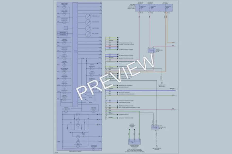 2005 Kia Optima Instrument Cluster wiring diagram preview