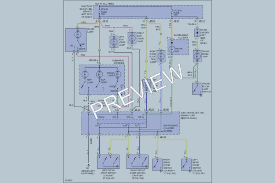 2005 Kia Optima Interior Lights wiring diagram preview