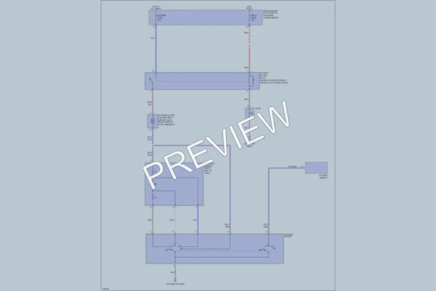 2005 Kia Rio Air Conditioning wiring diagram preview