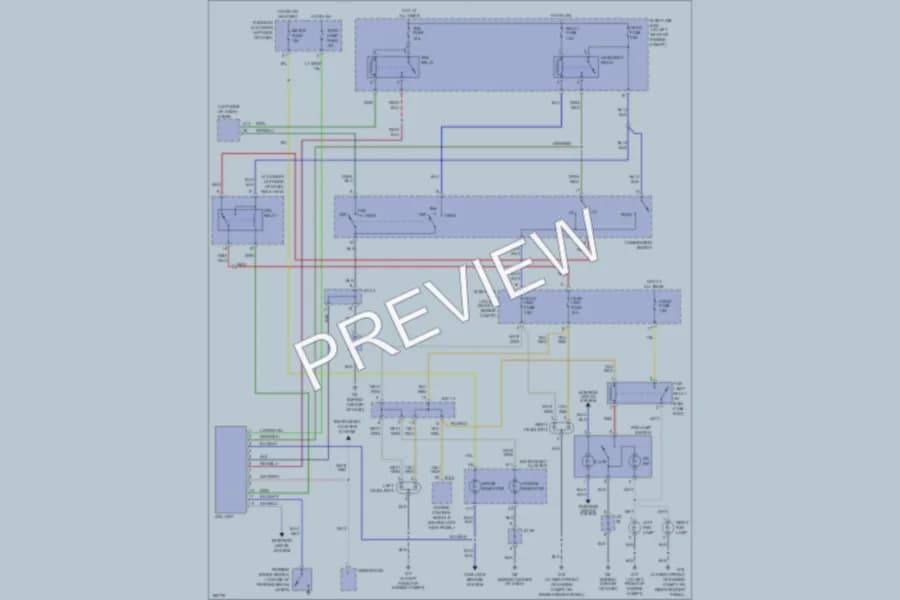 2005 Kia RioCinco Headlights wiring diagram preview