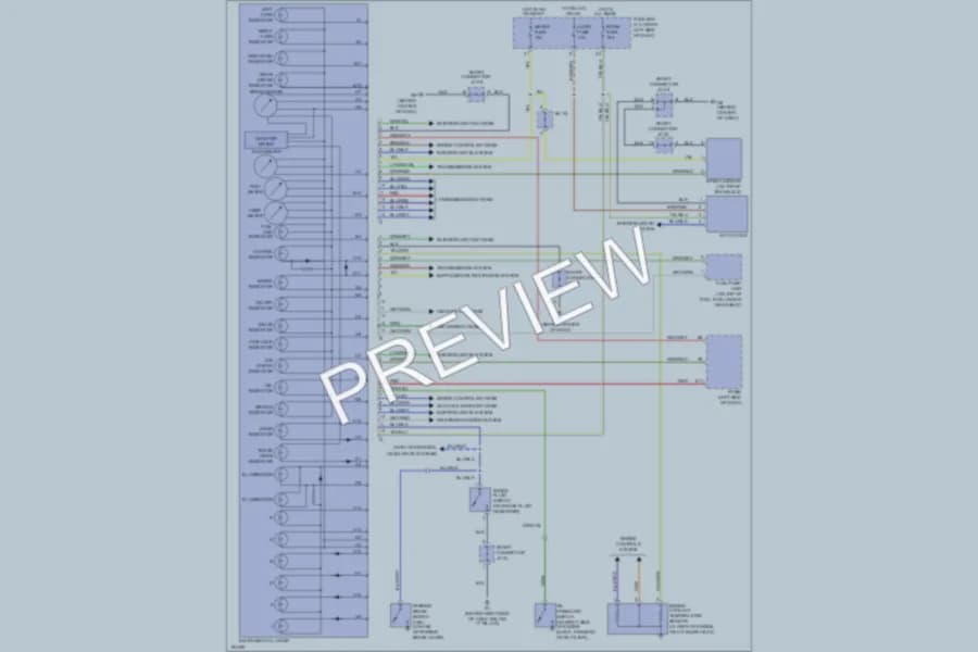 2005 Kia RioCinco Instrument Cluster wiring diagram preview
