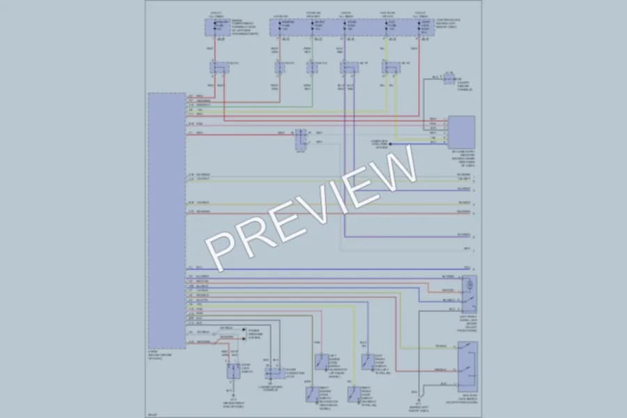 2005 Kia Sedona Anti Theft wiring diagram preview