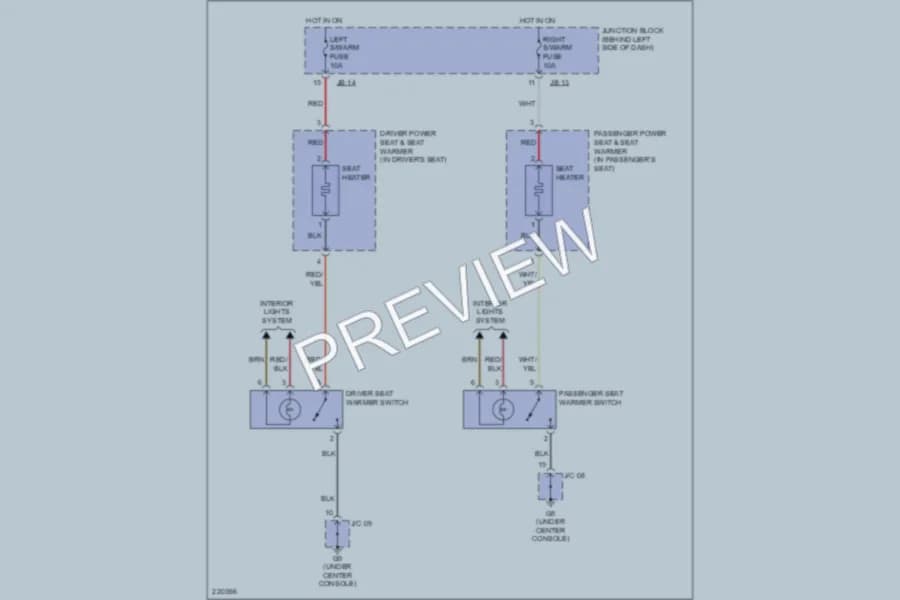 2005 Kia Sedona Power Seats wiring diagram preview