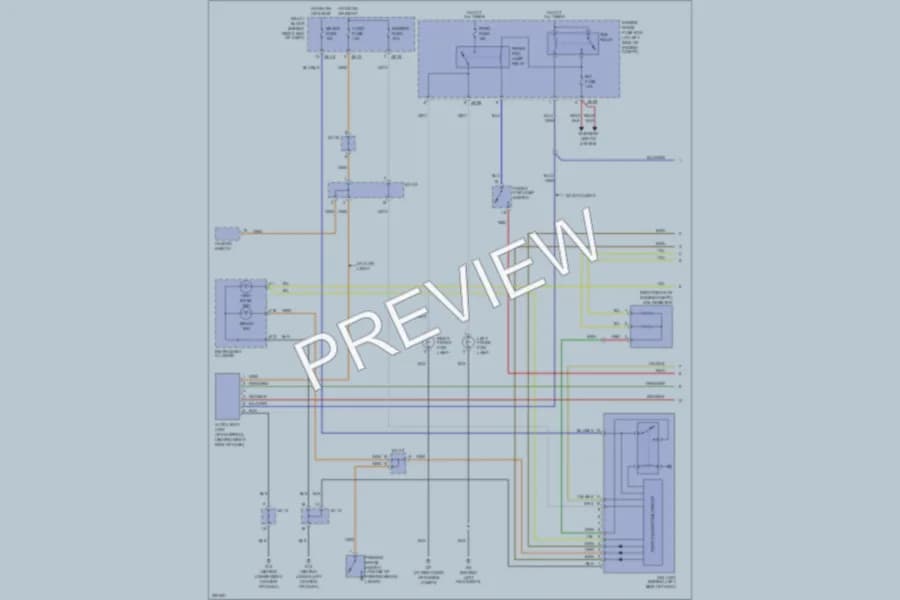 2005 Kia Sorento Headlights wiring diagram preview