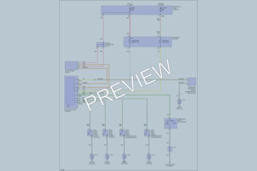 2005 Kia Spectra Warning Systems wiring diagram preview