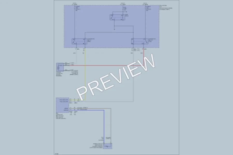2005 Kia Sportage Cooling Fan wiring diagram preview