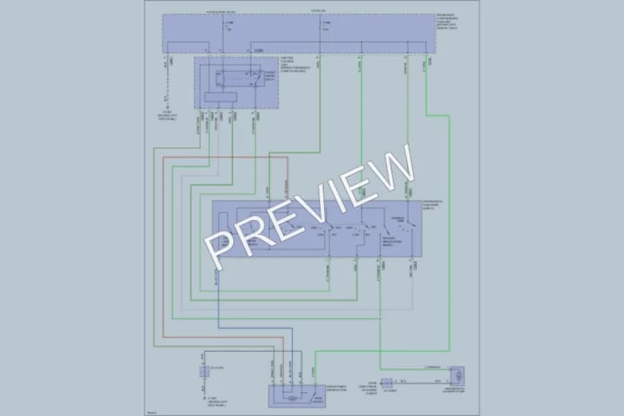 2005 LandRover Freelander Wiper Washer wiring diagram preview