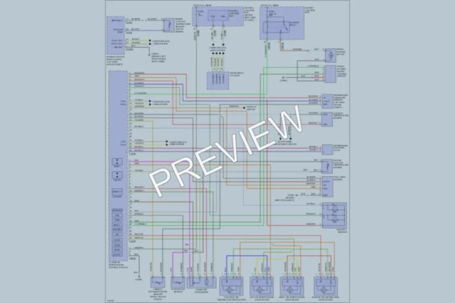 2005 LandRover LR3 Air Conditioning wiring diagram preview